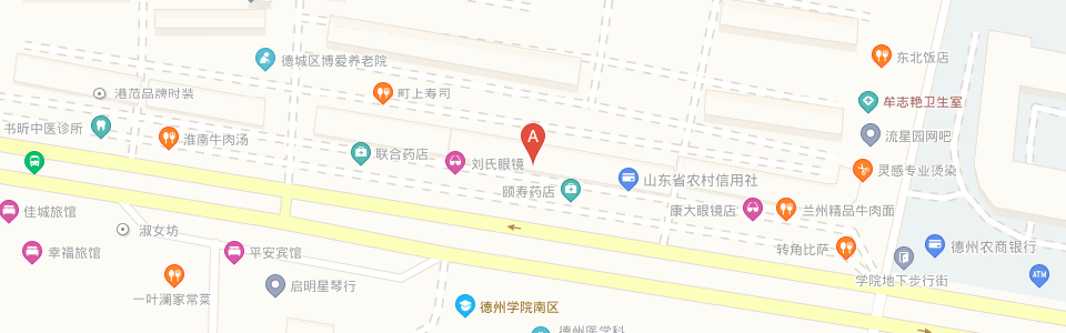 【桥头排骨(德州学院店)】地址,电话,路线,周边设施_360地图
